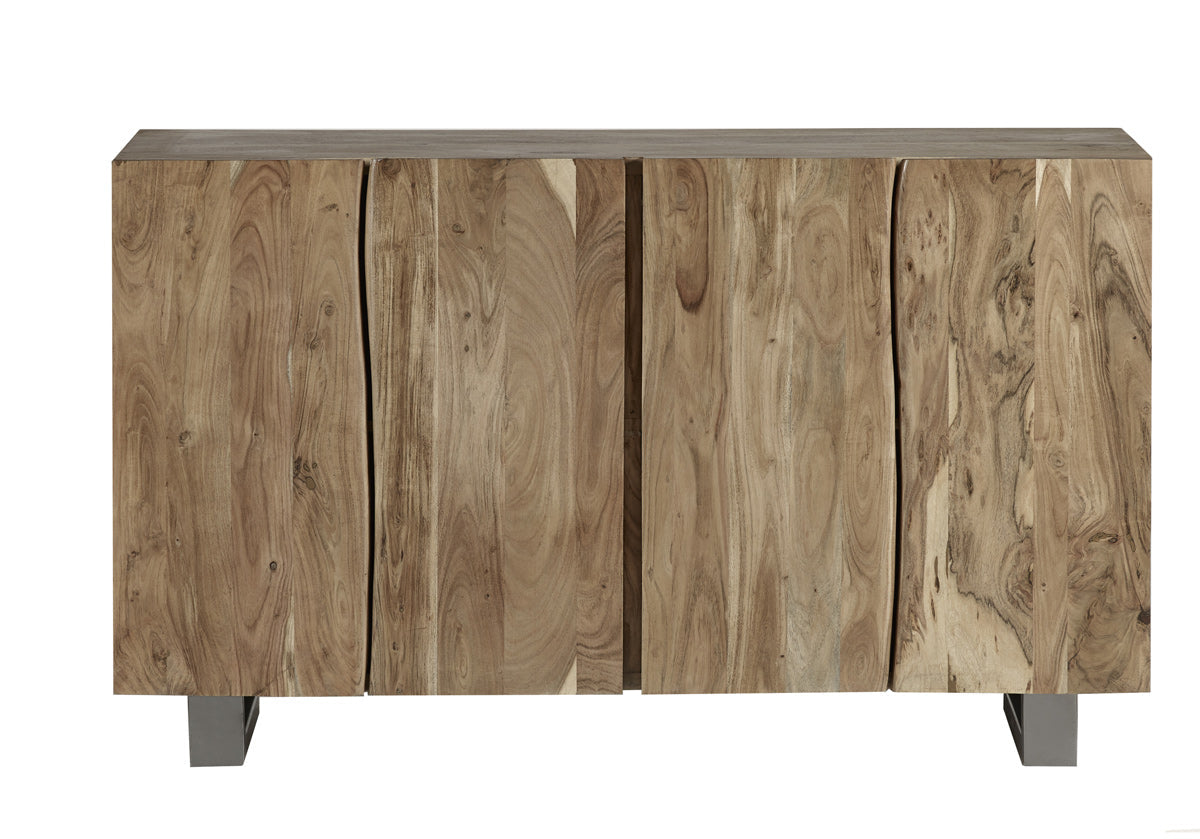 Baltic live edge large sideboard made of solid acacia wood