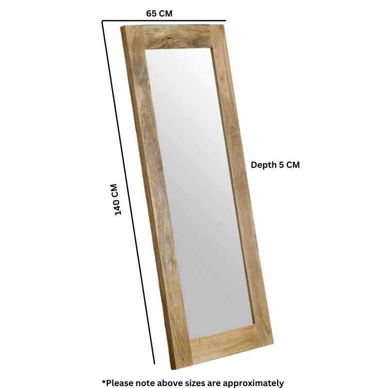 Surrey Solid Wood Frame Mirror Extra Long - View 3
