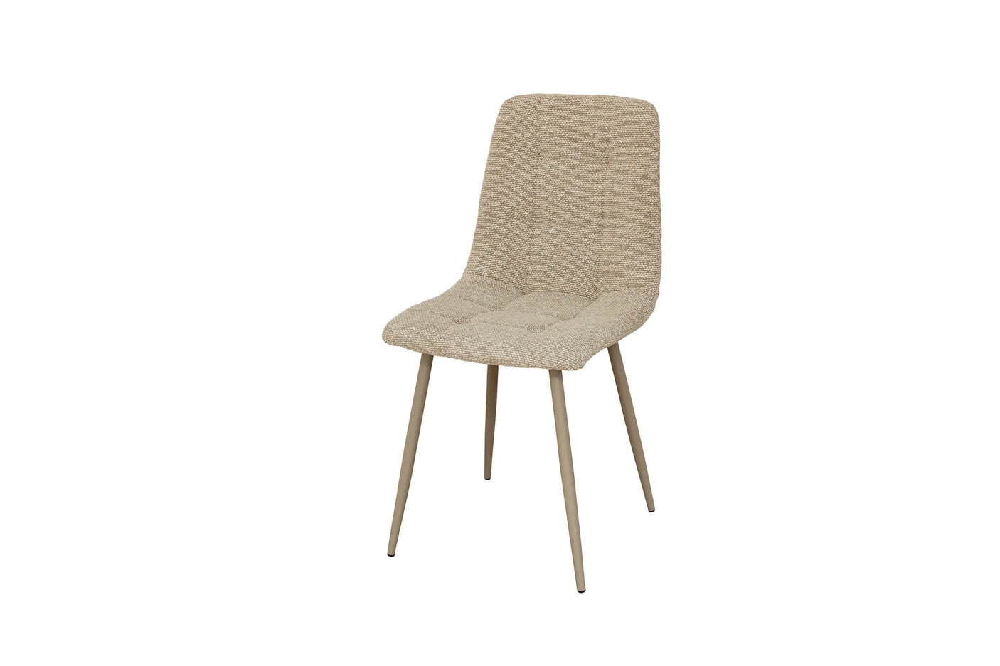 Modena Fabric Dining Chair - Mocha Mix / Taupe Leg