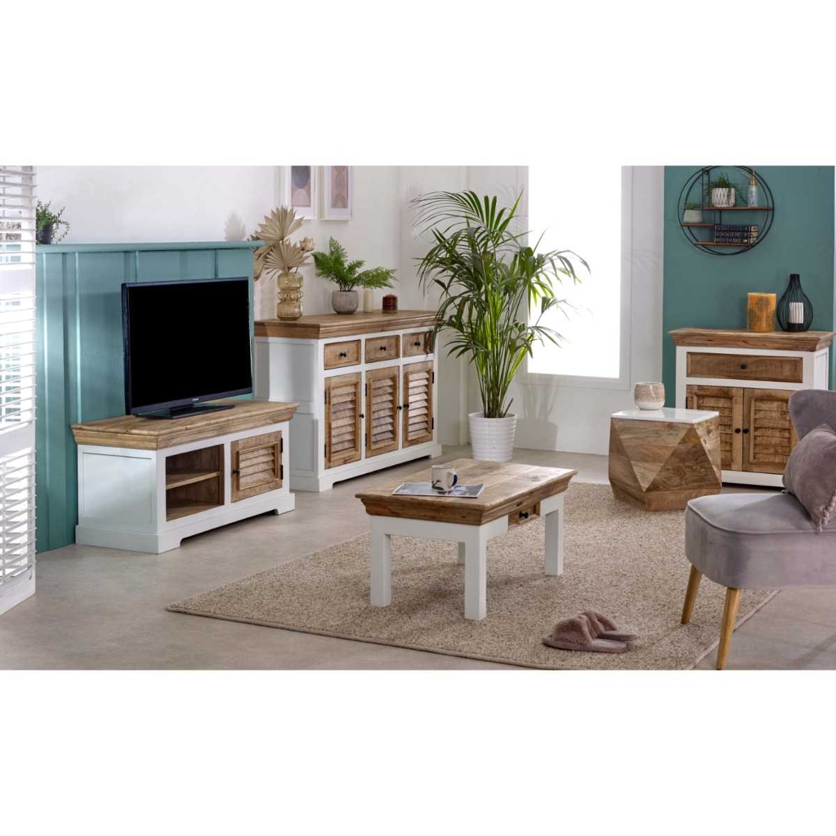 Alfie Wood Tv Cabinet/Bench/Shoe Rack Upto 43"