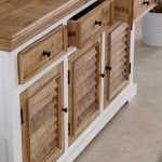 Alfie Wood Sideboard - 3 Drawers & 3 Doors - View 6