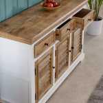 Alfie Wood Sideboard - 3 Drawers & 3 Doors - View 7