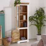 Alfie Wood Bookcase/Display Cabinet - 3 Shelves & 1 Door - View 3