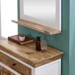 Alfie Mirror Frame With Shelf Solid Mango Wood - View 7