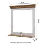 Alfie Mirror Frame With Shelf Solid Mango Wood - View 12