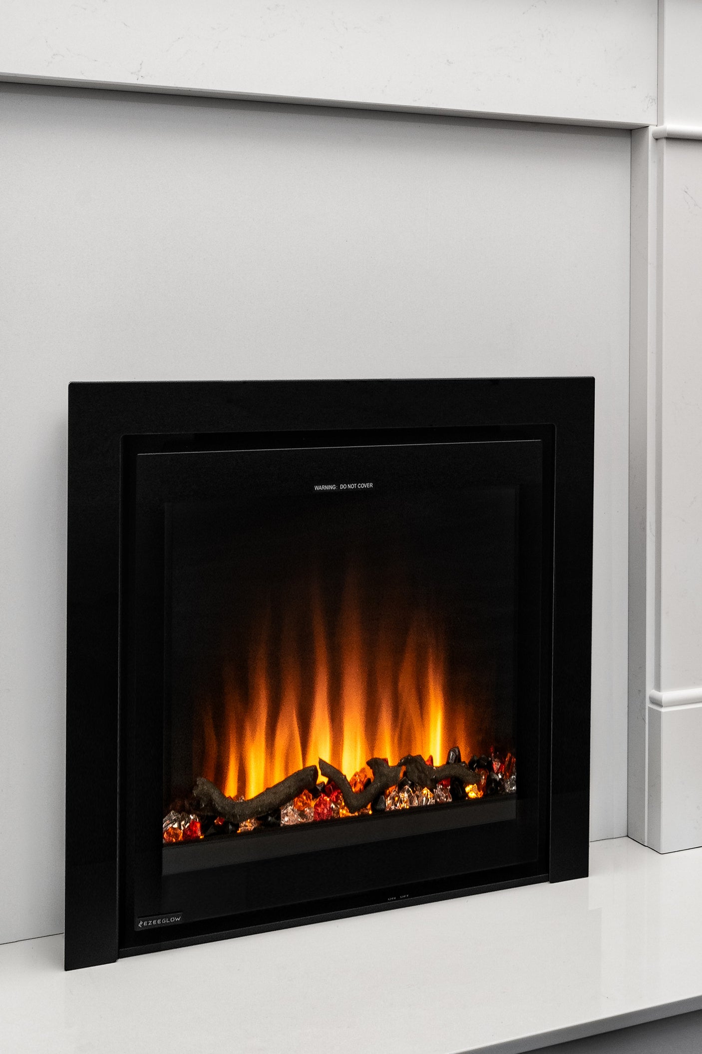 Ezee Glow Pulse Widescreen Electric Fire With Glass Trim