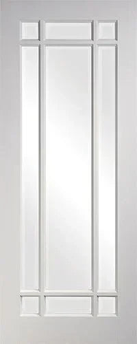white panel interior door with raised rectangular detailing