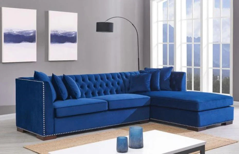 Royal Blue Chester Corner Suite - Right *Special*
