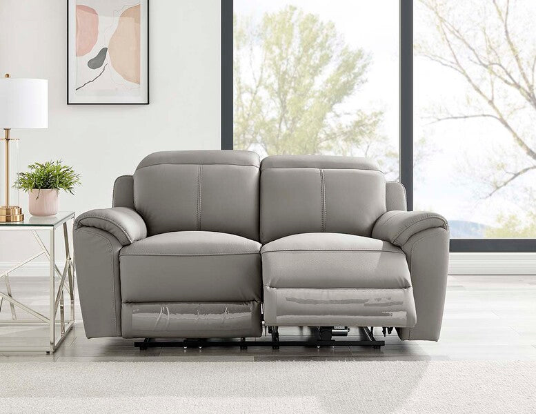 Madrid 2 Seater Electric Recliner - Charcoal