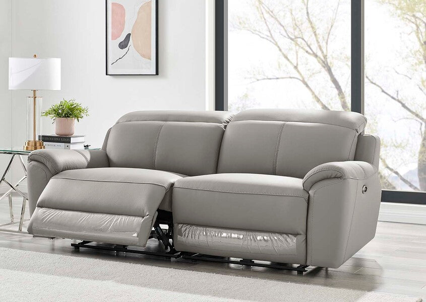 Madrid 3 Seater Electric Recliner - Charcoal