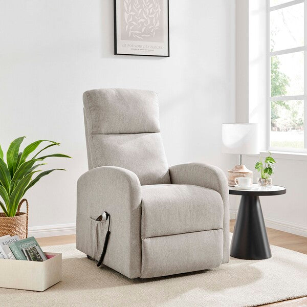 Barker Lift & Tilt Recliner Chair (Dual Motor) - Cream