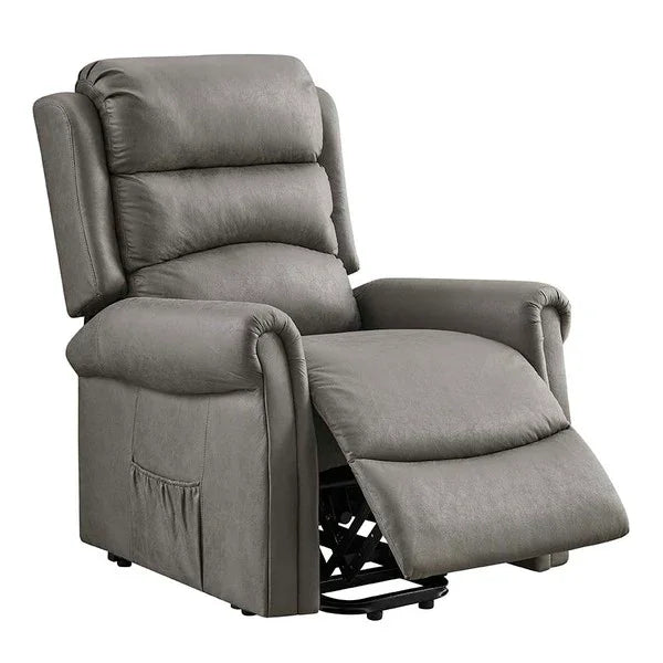 Willis Dual Motor Lift & Tilt Recliner Chair-Antique Grey Rub Off