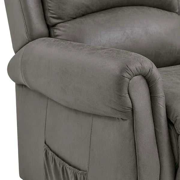 Willis Dual Motor Lift & Tilt Recliner Chair-Antique Grey Rub Off