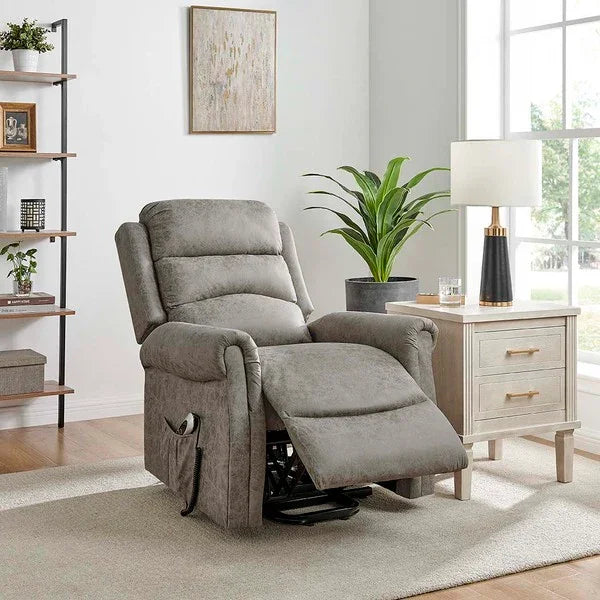 Willis Dual Motor Lift & Tilt Recliner Chair-Truffle Rub Off