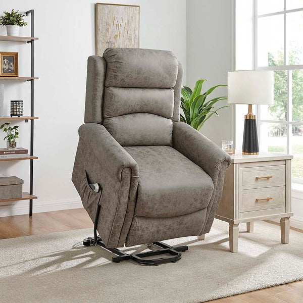 Willis Dual Motor Lift & Tilt Recliner Chair-Truffle Rub Off