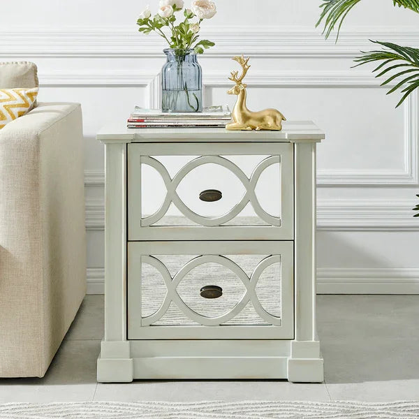 Modena 2 Drawer End Table