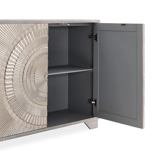 Frenso 2 Door Sideboard Silver