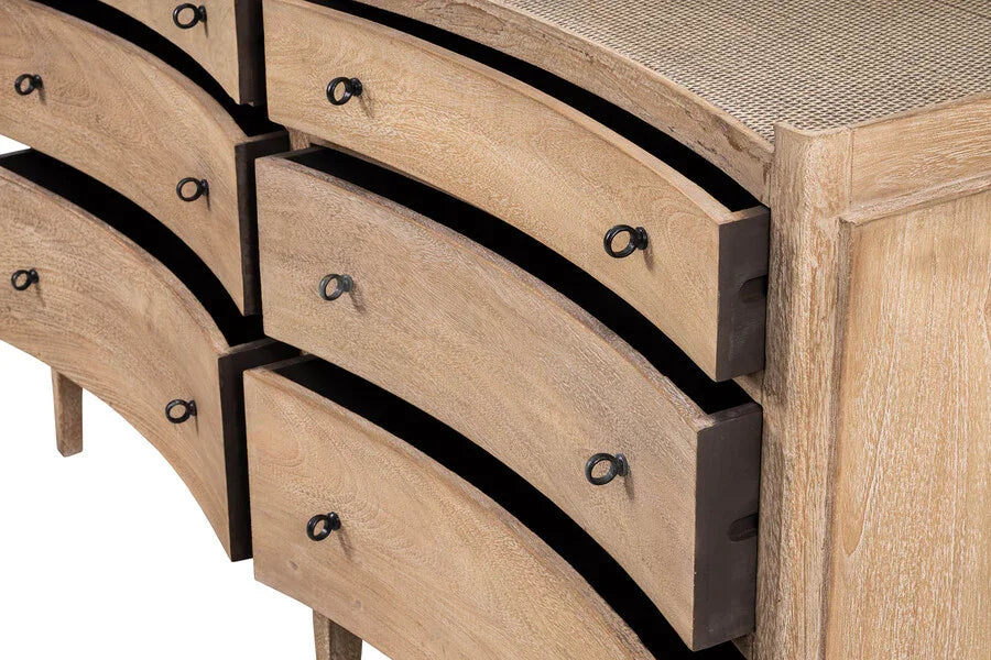 Jacob Chest of 6 Drawers - Natural Wash
