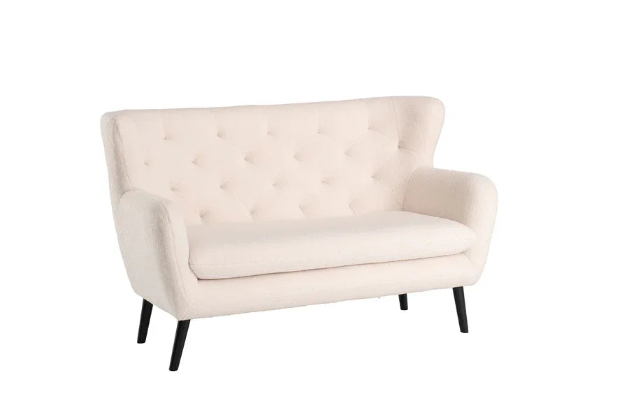 Yak 2 Seater Sofa - Short Faux Sheepskin - White *special*