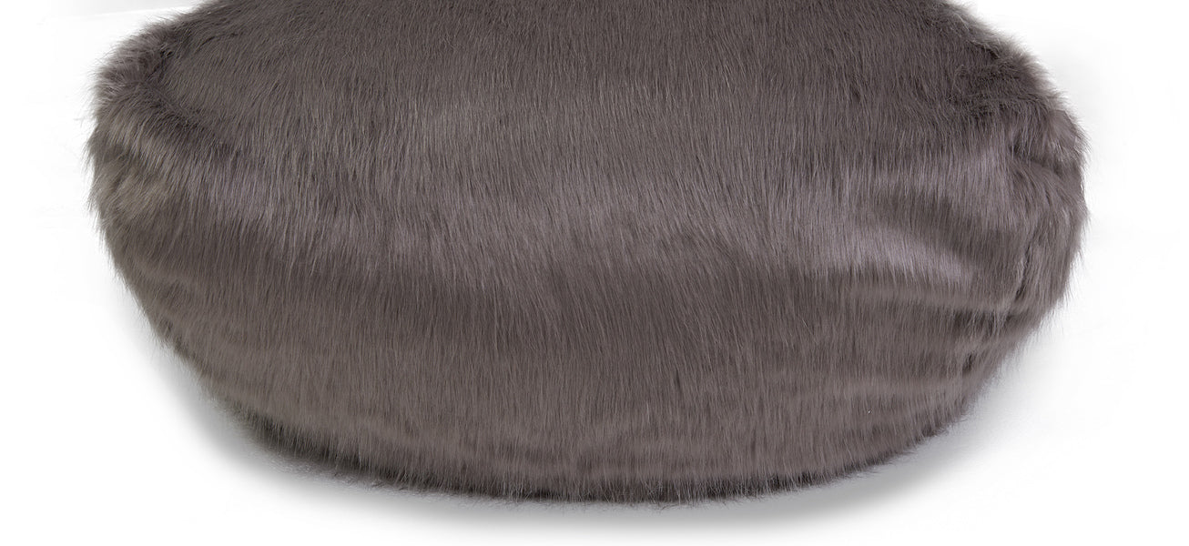 Faux Sheepskin Bean Bag-Grey *special* (Minimum Order: 2)