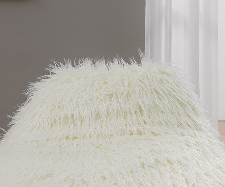 Faux Sheepskin Bean Bag-White *special* (Minimum Order: 2)