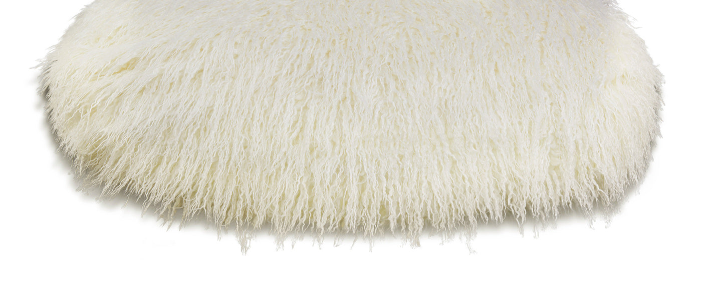 Faux Sheepskin Bean Bag-White *special* (Minimum Order: 2)