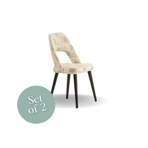 Viola Chair - Silver (Set of 2)