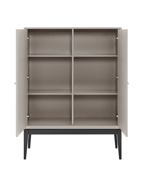 Pasadena 2 Door Drinks Cabinet - Flannel Grey