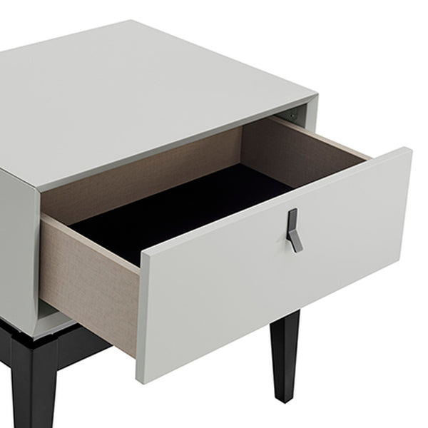 Pasadena 1 Drawer End Table - Cool Grey