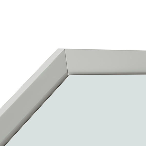 Pasadena LED Hexagon Mirror - Cool Grey