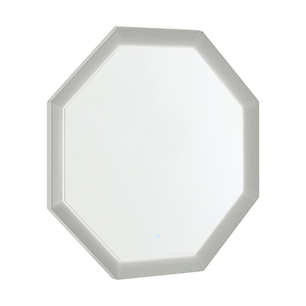Pasadena LED Hexagon Mirror - Cool Grey