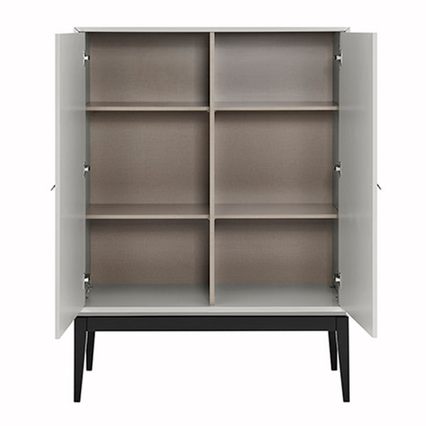 Pasadena 2 Door Drinks Cabinet - Cool Grey