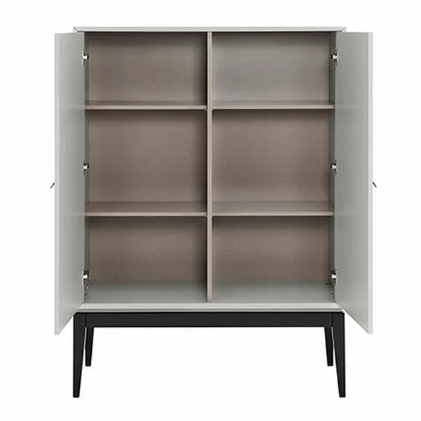 Pasadena 2 Door Drinks Cabinet - Cool Grey