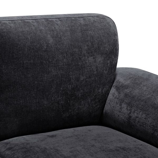 Camden 3 Seater-Black