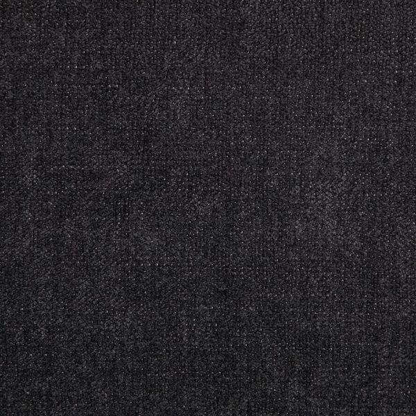Dark grey sofa fabric texture swatch, close-up view showing woven upholstery material
