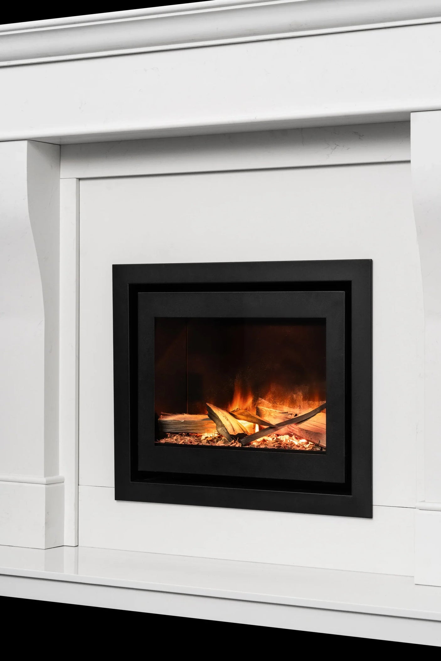 60" Plaza Honed Naples White Surround