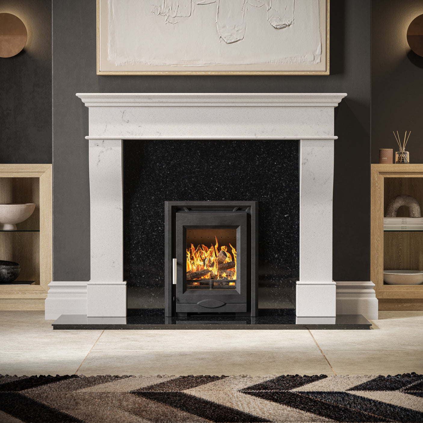 GMS 54" Plaza Honed Naples White Surround