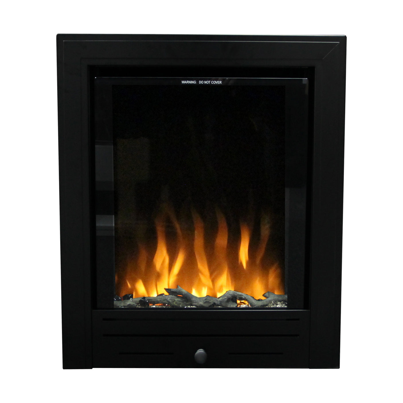 Ezee Glow Pulse Black Electric Fire With Metal Trim