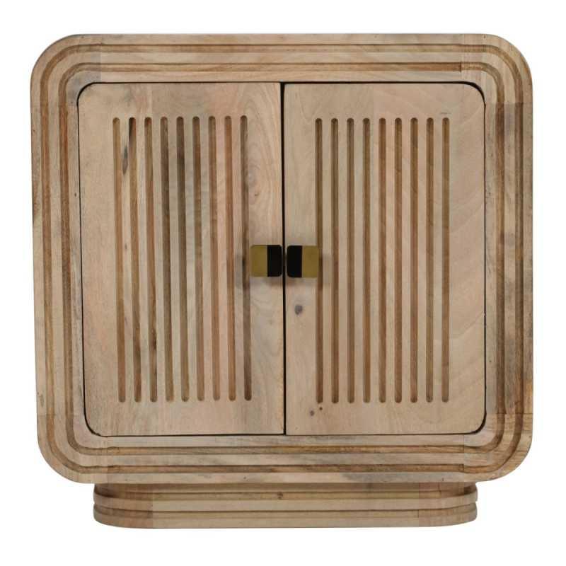 Hudson Carved Mango Wood Mini Sideboard - View 2