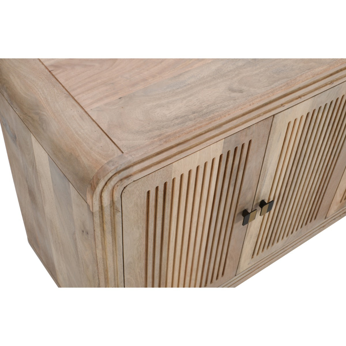 Hudson carved mango wood large sideboard with rustic charm
