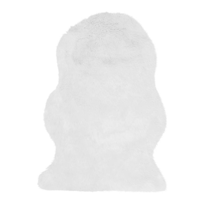 Auckland Luxury Faux Sheepskin White Rug - Image 1