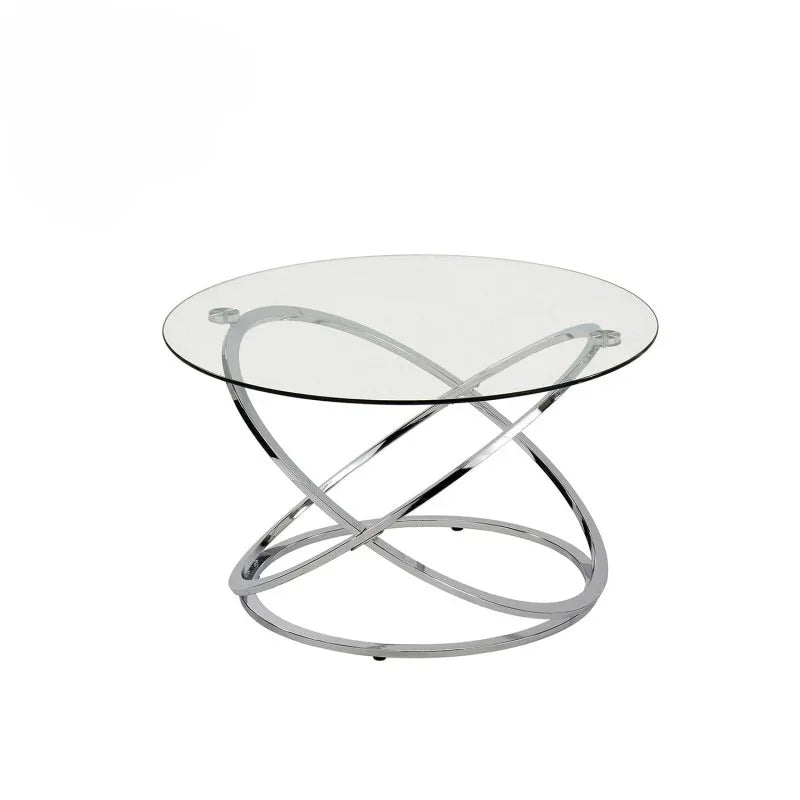 Rizzo Chrome Coffee Table
