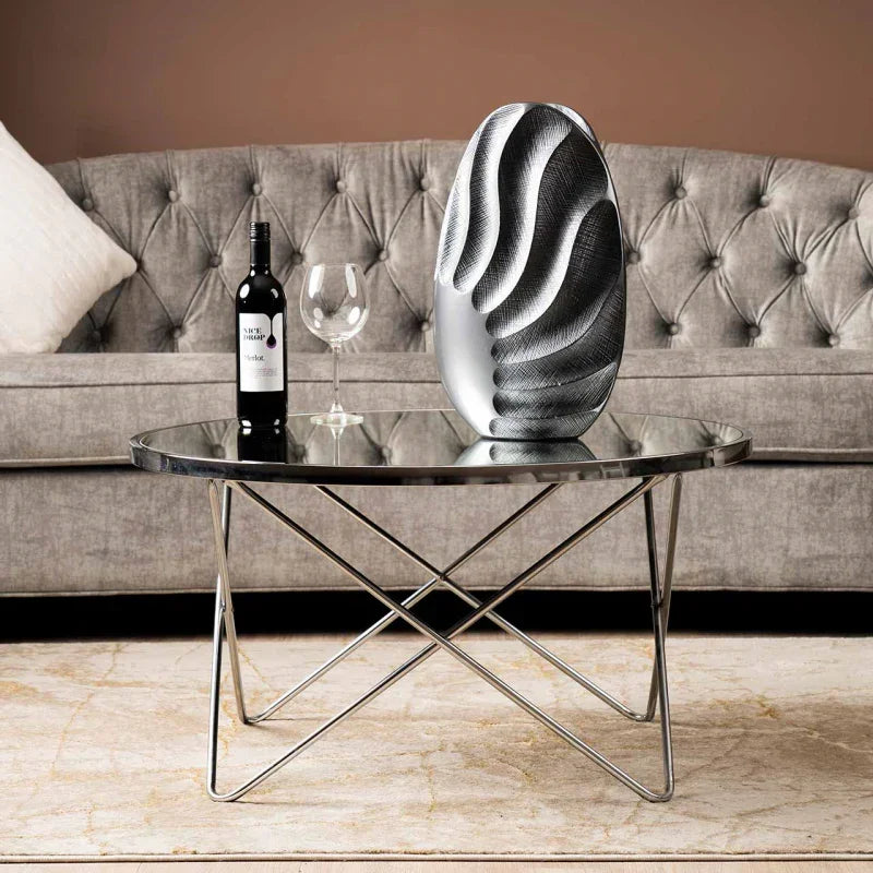 Atom Chrome & Mirror Coffee Table
