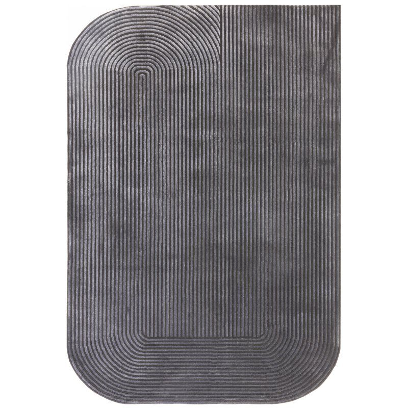 Kuza Shape Black / Charcoal Rug 120x170cm