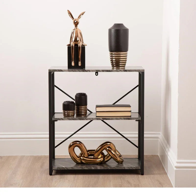 Alora 72cm 3-Tier Black Display Unit