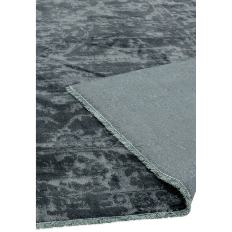 Zehraya ZE07 Charcoal Abstract Rug - Image 4