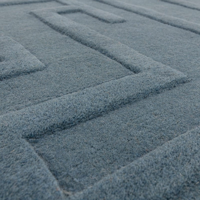 Maze Teal Rug - Image 4