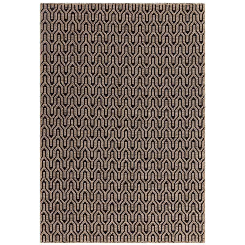 Global Black Lattice Rug - Image 1