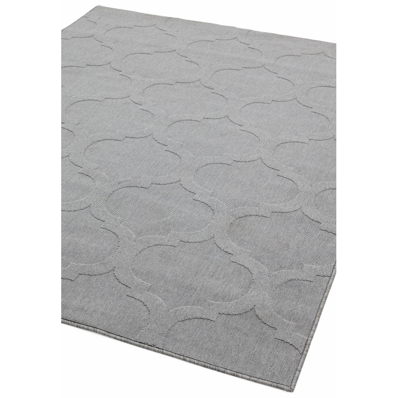 Antibes AN01 Grey Trellis Rug - Image 2