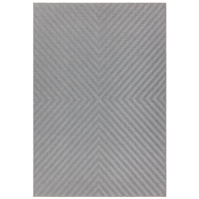 Antibes AN07 Light Grey Arrow Rug 120x170cm